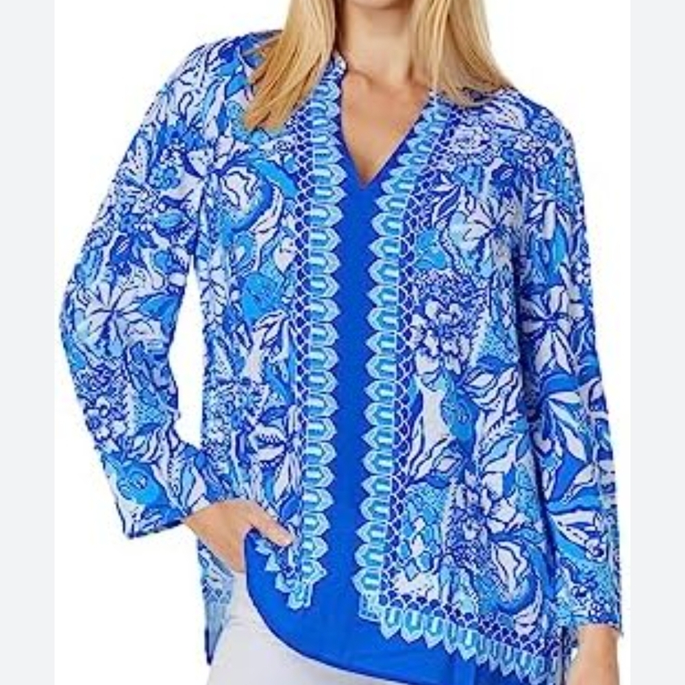 Lilly Pulitzer Luna Bay Tunic L